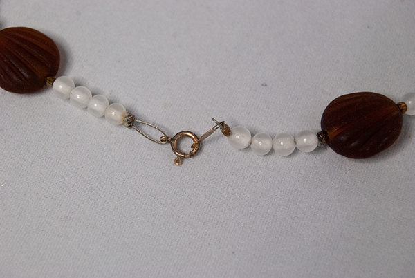 Glass multi-bead necklace