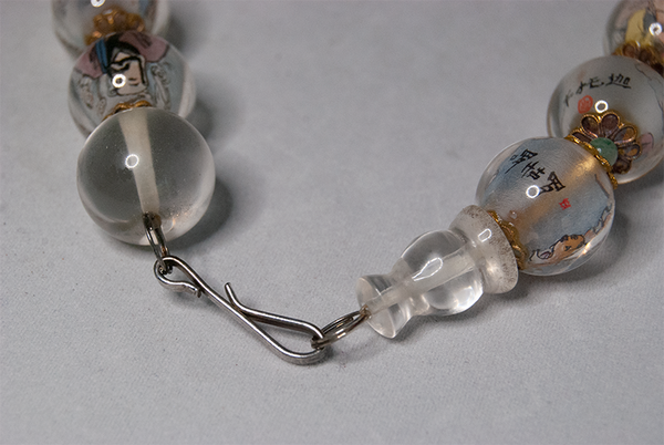Buddha glass bead necklace
